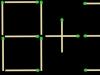 Задачки-головоломки из спичек Квадрат из спичек переложить 4 спички